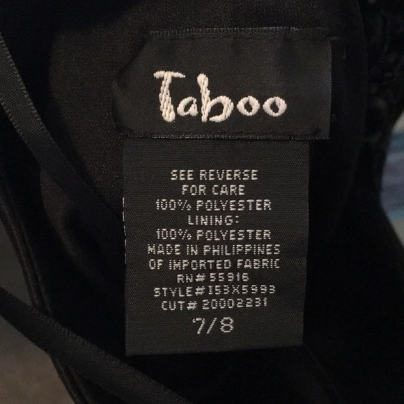 FORMAL DRESS - BLACK W SIDE STRAP - Picture 3 of 3